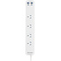 Jackson PT20W44W 20W USB-A + USB-C, 4 Outlet Powerboard (White)