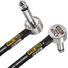 WORLDS BEST CABLES Pro Pedal Guitar Patch Cable (10cm, Right-Angle)