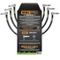 WORLDS BEST CABLES Pro Pedal Guitar Patch Cable (61cm, Right-Angle, 3-Pack)