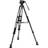 Manfrotto 502X Fluid Video Head & MVTTWINMA Aluminum Tripod with Mid-Level Spreader
