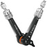 Bright Tangerine Titan Arm 2 Ti with 3/8"-16 to 1/4"-20 Mounts (London Fog Black)