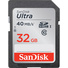 SanDisk 32GB Ultra SDHC Memory Card (40 MB/s)