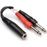 Hosa YPP-136 Stereo 1/4'' Breakout Cable