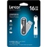 Lexar 16GB JumpDrive TwistTurn USB 2.0 Flash Drive - Silver