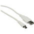 Pearstone USB 2.0 Type A Male to Type B Mini Male Cable (White) - (3')