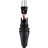 Kopul Coiled 3-Pin XLR-M to Angled 3-Pin XLR-F Cable - 8 to 24" (20 to 61 cm), Black