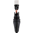 Kopul Coiled 3-Pin XLR-M to Angled 3-Pin XLR-F Cable - 1.5 to 5' (0.45 to 1.2 m), Black