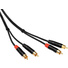 Kopul 2 RCA Male to 2 RCA Male Stereo Audio Cable (1.5 ft)