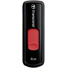 Transcend 4GB JetFlash 500 USB 2.0 Flash Drive (Black, Red Slider)