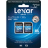 Lexar 32GB Platinum II UHS-I 300x SDHC Memory Card (Class 10, 2-Pack)