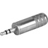 Switchcraft 3.5mm (1/8" Mini) Stereo Plug 0.290" Cable Diameter (Nickel Handle, Tin Finger)