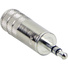 Switchcraft 3.5mm (1/8" Mini) Stereo Plug 0.175" Cable Diameter (Nickel Handle, Tin Finger)