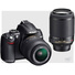 Nikon D5000 SLR Kit - including VRAFS 18-55mm and 55-200mm Lenses and SD4GB Card