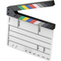 Elvid 9-Section Acrylic Production Slate with Color Clapper Sticks