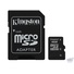 Kingston 4GB microSDHC Memory Card Class 4 with microSD Adapter