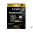 Lexar 32GB Professional 1800x UHS-II microSDHC Memory Card (U3)