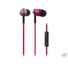 Audio Technica ATH-CK330iS In-ear Headphones with Inline Control and Mic (Red)