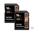 Lexar 16GB Professional UHS-I SDHC Memory Card (U1, 2-Pack)