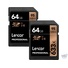 Lexar 64GB Professional UHS-I SDXC Memory Card (U1, 2-Pack)