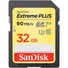 SanDisk 32GB Extreme PLUS UHS-I SDHC Memory Card