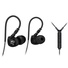 MEElectronics Sport-Fi M6P Memory Wire In-Ear Headphones with In-Line Mic Remote Control (Black)