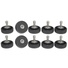 Desmond Long Shaft 1/4"-20 Male and Female Screws with Plastic Base (10-Pack)