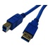 DYNAMIX USB 3.0 Type A Male to Type B Male Cable (Blue, 2 m)