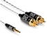 Hosa IMR-003 3.5mm TRS to Dual-RCA Drive Stereo Breakout Cable (3')