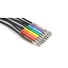 Hosa TTS-830 Patchbay Cable 0.3 m (set of 8)