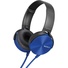 Sony MDRXB450 Extra Bass Headphones With In-Line Microphone Remote Control (Blue)