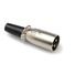 Hosa XLM025 3-Pin Male XLR Plug with Clamped Strain Relief