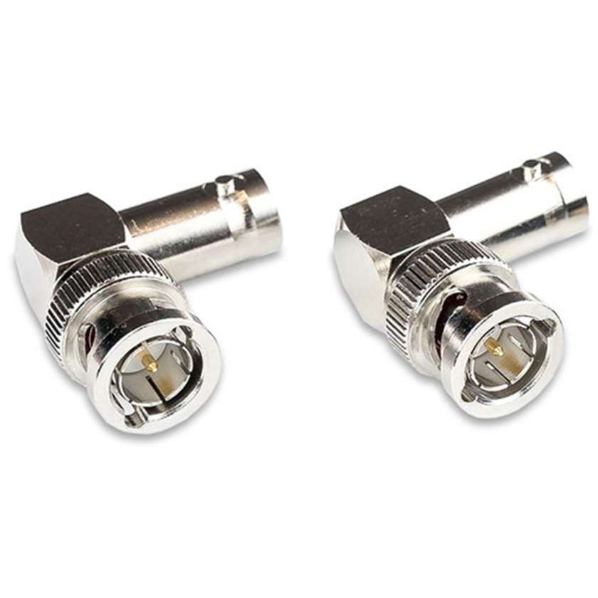 Video Devices Right Angle BNC Male to BNC Female Adapter (2-Pack)