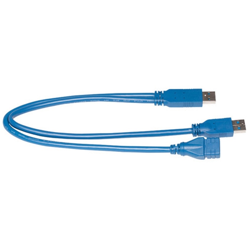 Video Devices USB 3.0 Type-A to Two USB 2.0 Type-A Y Splitter Cable