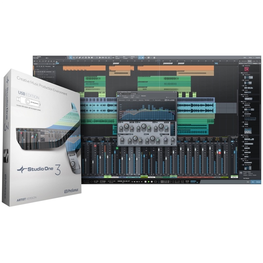 PreSonus Studio One Artist 3 Upgrade - Audio/MIDI Recording/Editing Software (Academic, Download)