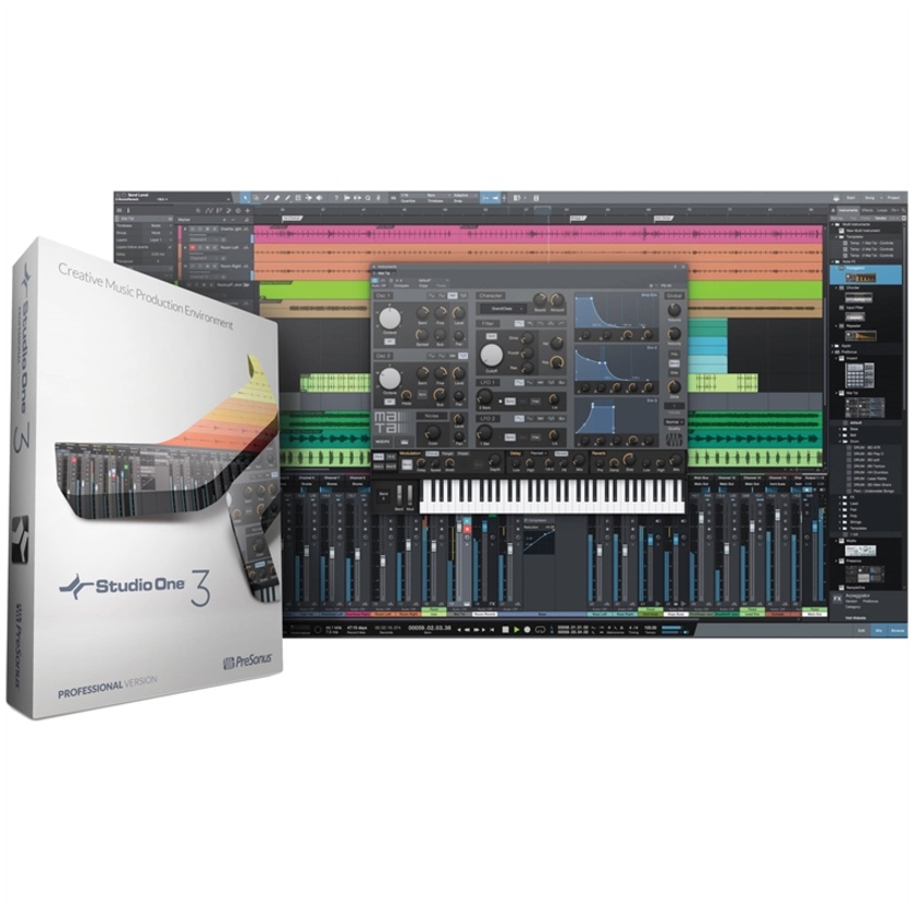 PreSonus Studio One 3 Professional - Audio and MIDI Recording/Editing Software (Download)