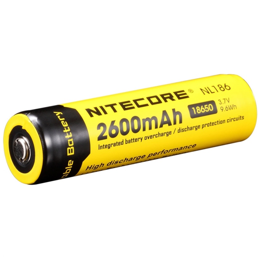 Nitecore 18650 Li-Ion Rechargeable Battery (3.7V, 2600mAh)