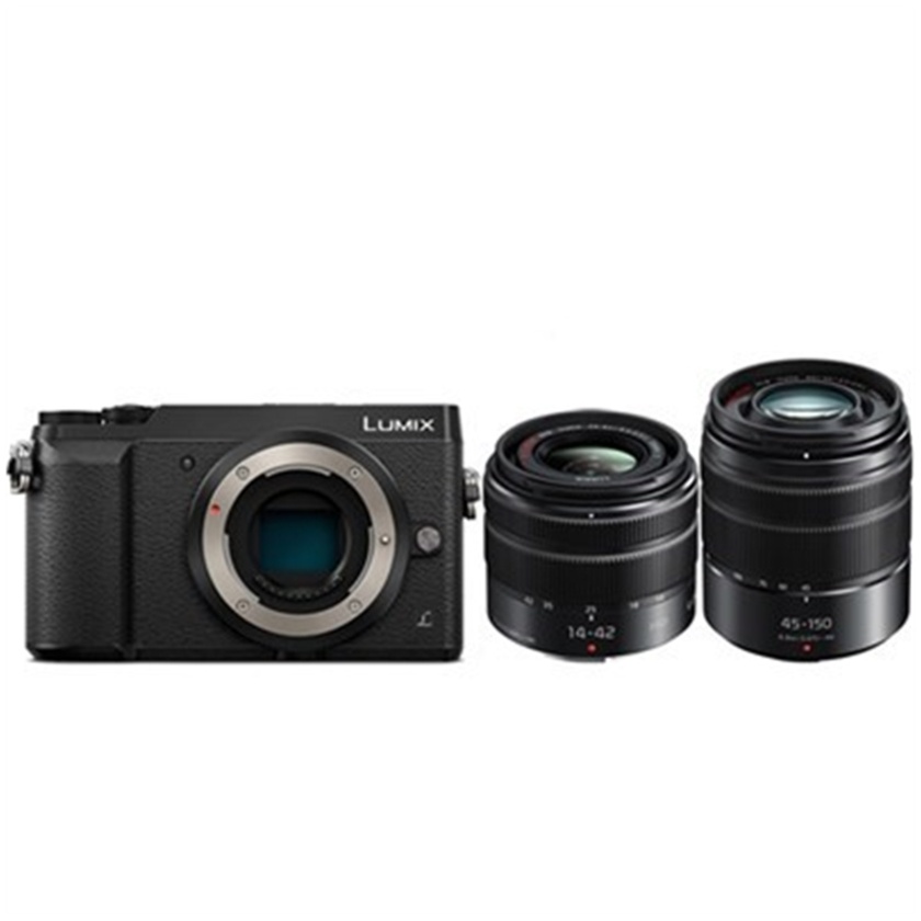 Panasonic GX85 & 14-42mm & 45-150mm Lumix Lens (Black)