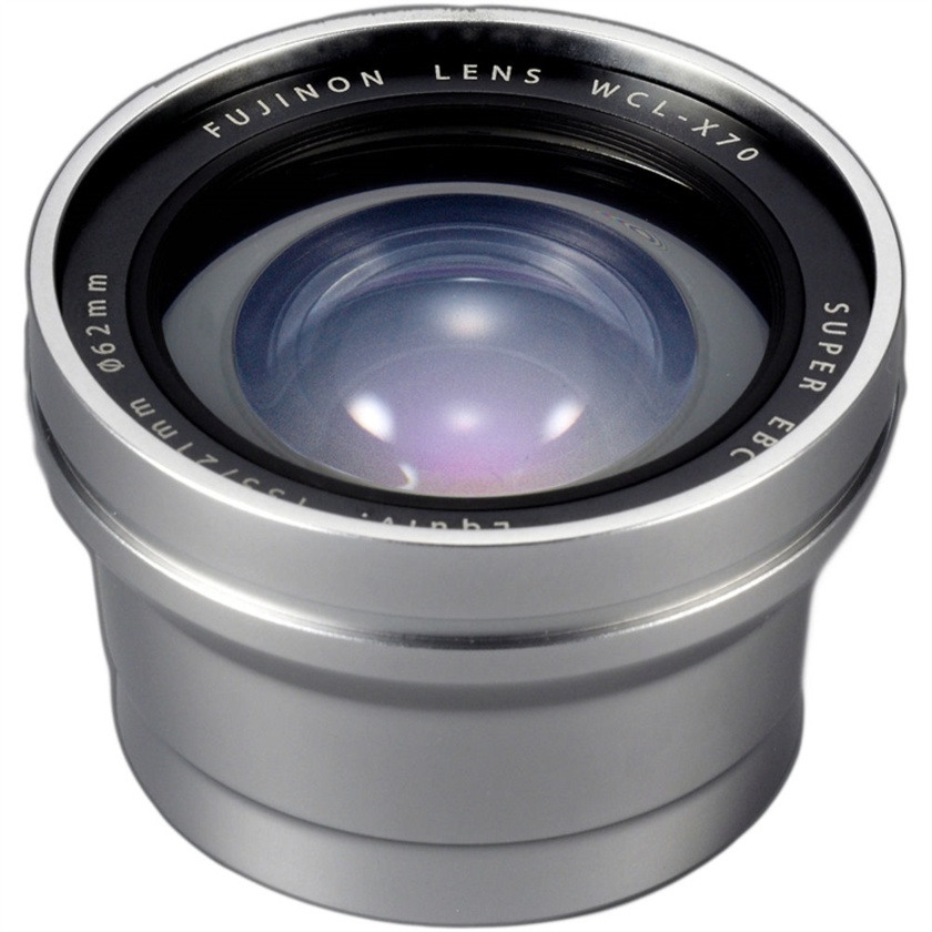 Fujifilm WCL-X70 Wide Conversion Lens for X70 Digital Camera (Silver)