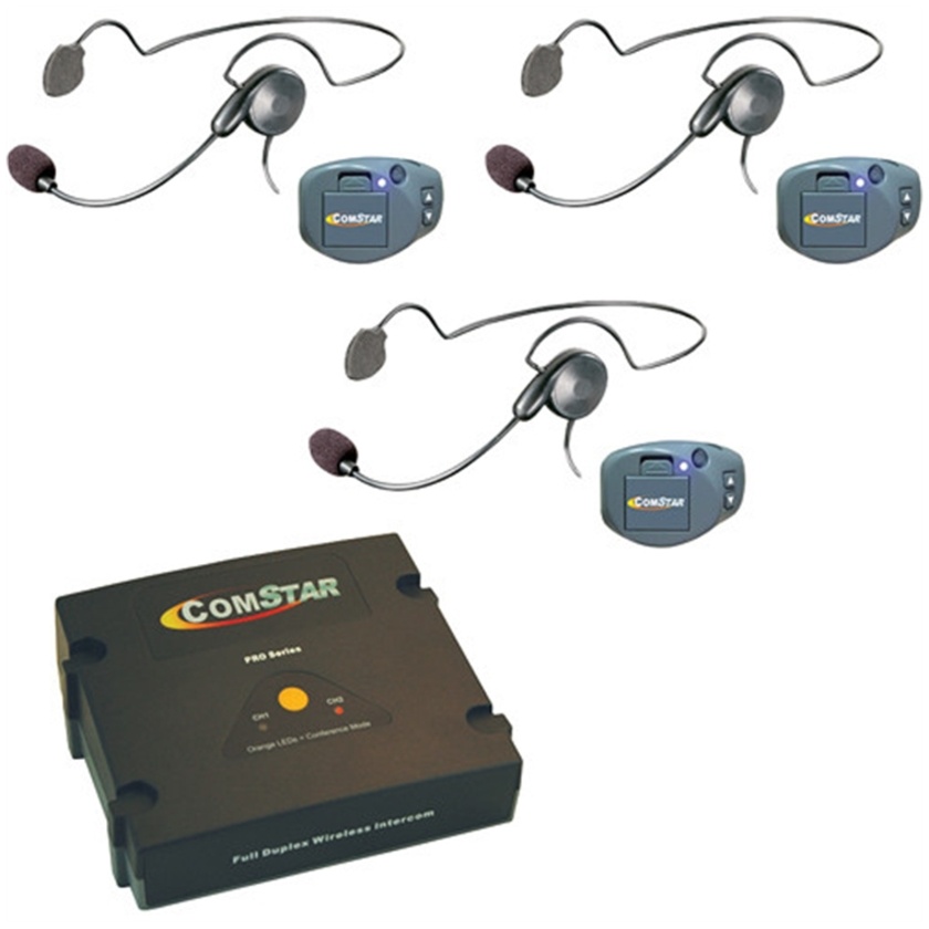 Eartec CPKCYB-3 ComPAK Com-Center and Cyber Headset System (3 Piece)