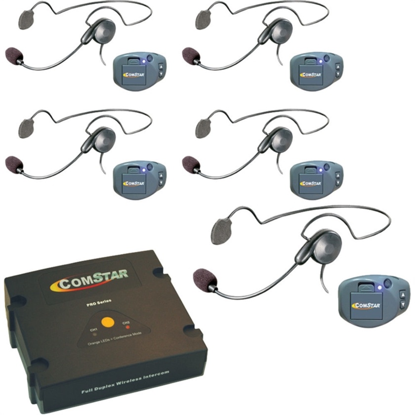Eartec CPKCYB-5 ComPAK Com-Center and Cyber Headset System (5 Piece)