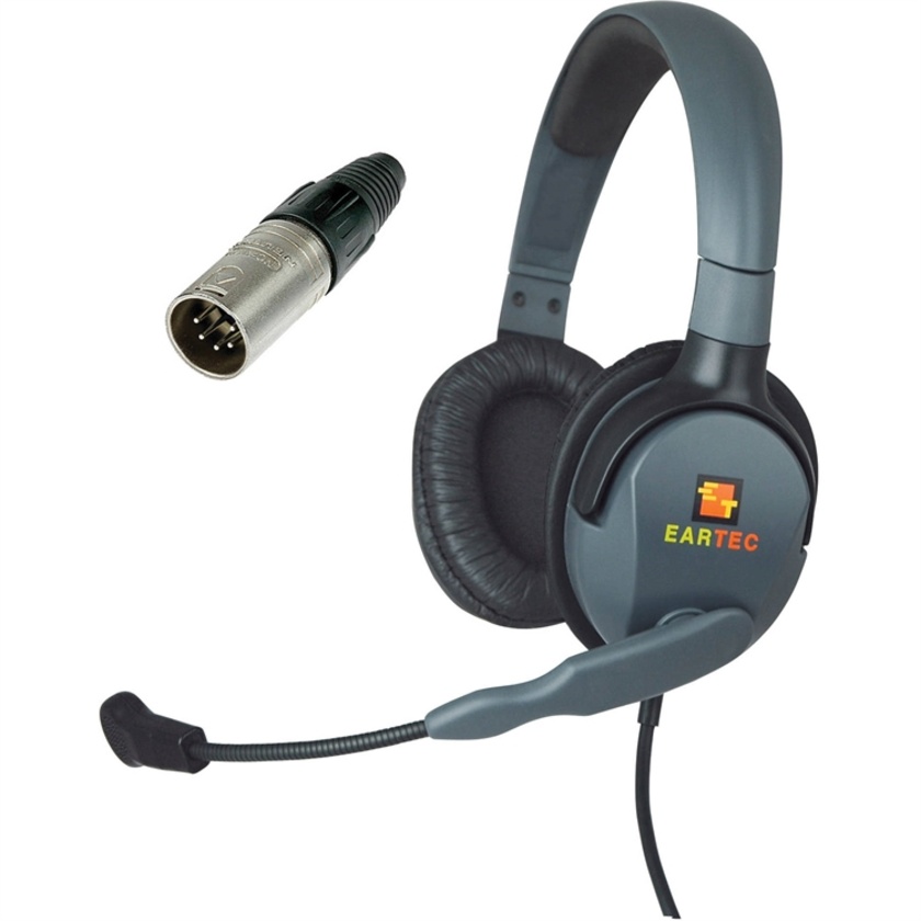 Eartec MXD5XLR/M Max 4G Double Headset with 5-Pin XLR Male Connector