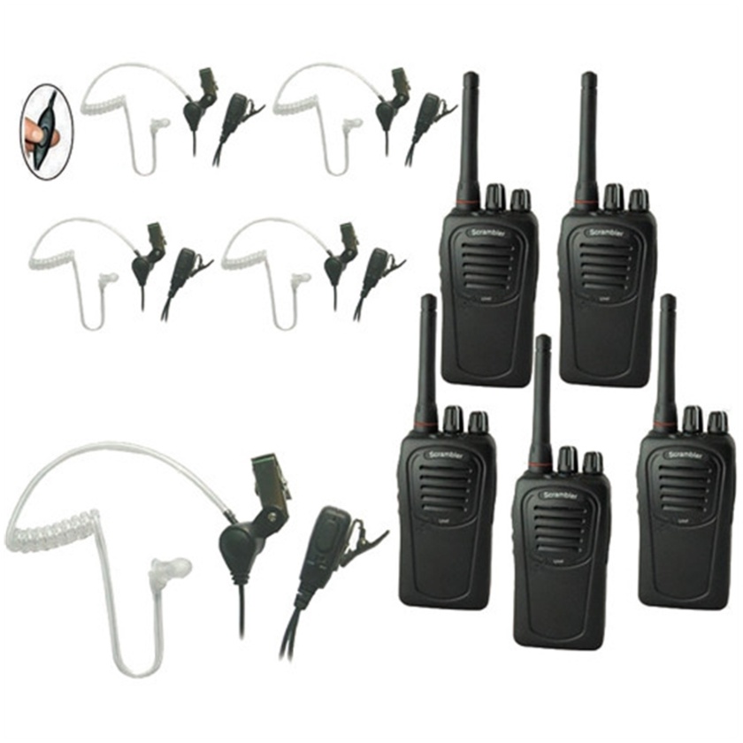 Eartec 5-User SC-1000 Two-Way Radio System with SST Headsets