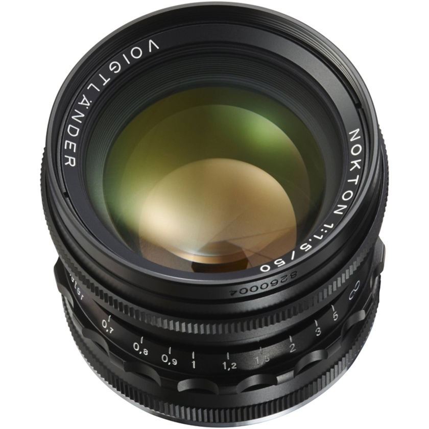Voigtlander Nokton 50mm f/1.5 Aspherical Lens (Black)