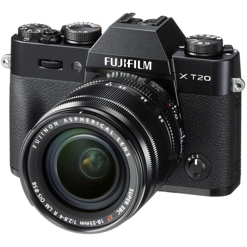 Fujifilm X-T20 Mirrorless Digital Camera with 18-55mm Lens (Black)
