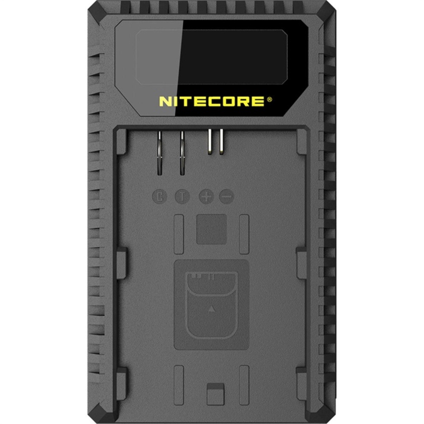 Nitecore UCN1 Dual-Slot USB Travel Charger for Canon LP-E6, LP-E6N, and LP-E8 Lithium-Ion Batteries