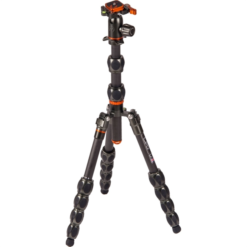 3 Legged Thing Eclipse Leo Carbon Fiber Tripod System with AirHed Switch Ball Head (Gunmetal Gray)