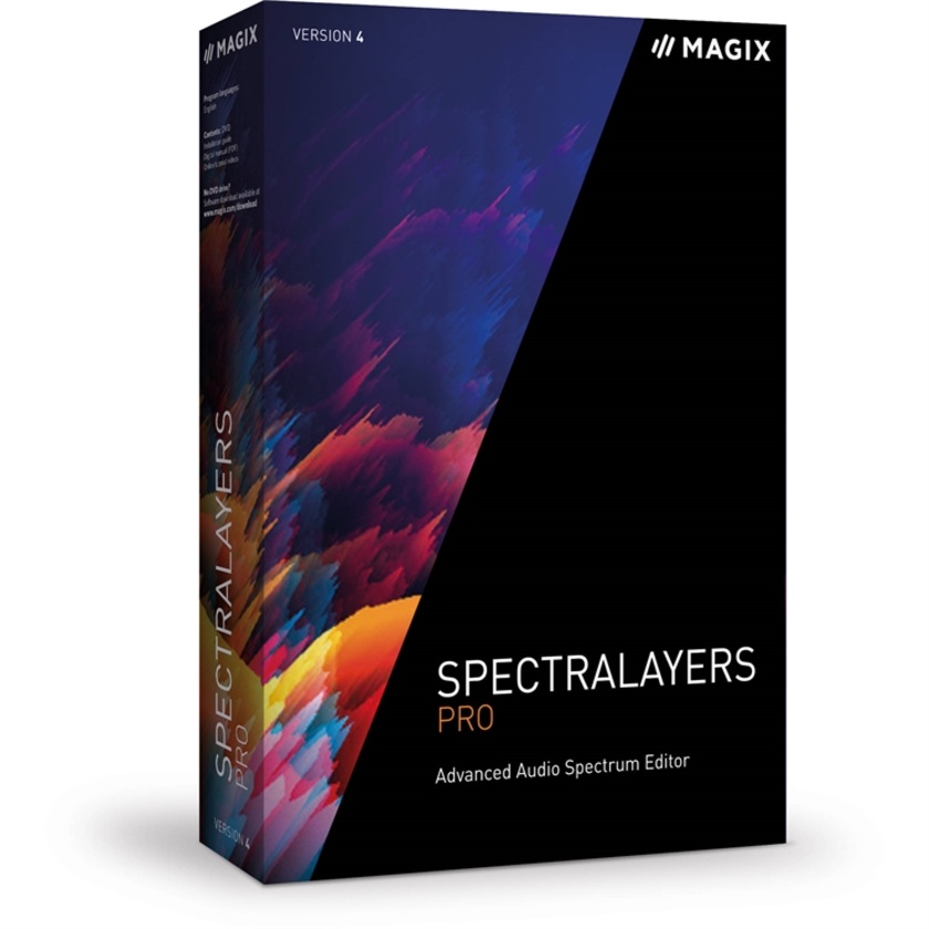 MAGIX Entertainment SpectraLayers Pro 4 Upgrade - Advanced Audio Spectrum (Educational, Download)