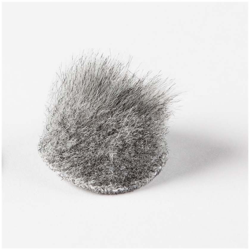 Rycote Overcovers Advanced, Fur Discs for Lavalier Microphones (100-Pack, Grey)