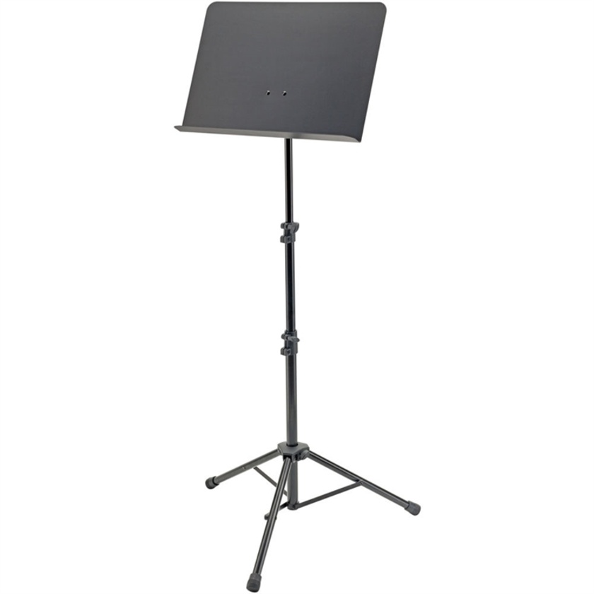 K&M 11870 Height-Adjustable 25.6 to 59" Orchestra Music Stand (Black)