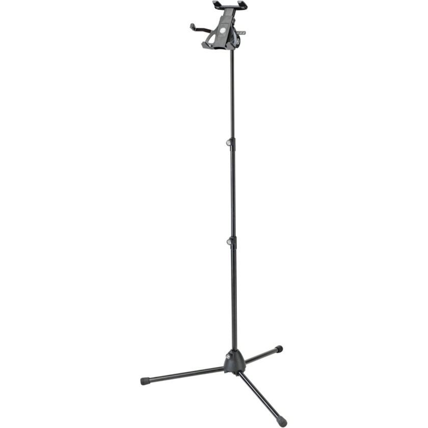 K&M 19776 Universal Tablet Holder with Microphone Stand (Euro 3/8" Thread)